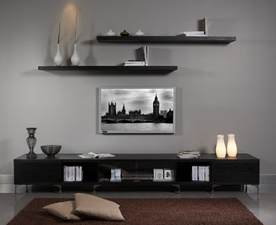 siyah+farkli+tasarim+duvar+unitesi Duvar Unitesi   T.V UNİTE Modellerinde İstikbal Devrimi