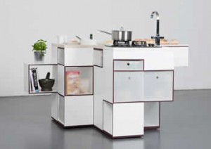 kup seklinde kucuk mutfak 300x212 Küçük Mutfak Modelleri